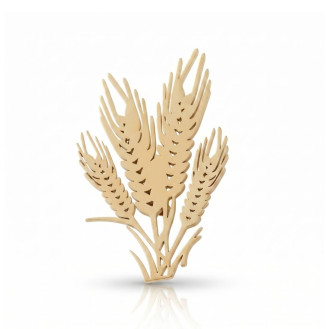 Брошь из стали BROCHE бижутерия Растения Колоски золотистая BRBF115430