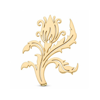 Брошь из стали BROCHE бижутерия Чертополох золотистая BRBF115433