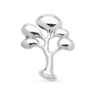 Брошь BROCHE Модерн Денежное Дерево из стали серебристая BRBF115510