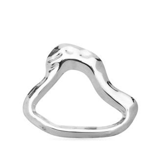 Брошь BROCHE Модерн Капри из стали серебристая BRBF115520