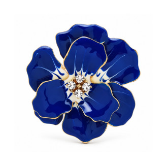 Брошь BROCHE Цветок Магнолия синяя BRBF115538