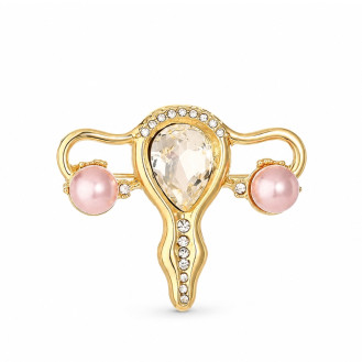 Брошь BROCHE Медицина Акушеру-гинекологу Матка золотистая BRBF115568