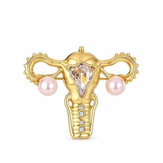 Брошь BROCHE Медицина Акушеру-гинекологу Матка золотистая BRBF115644