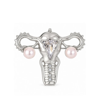 Брошь BROCHE Медицина Акушеру-гинекологу Матка серебристая BRBF115645