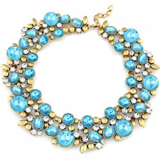 Ожерелье P008618 голубое