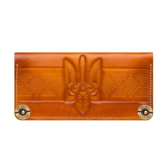 Кожаный кошелёк Gato Negro Ukraine GN151 Orange