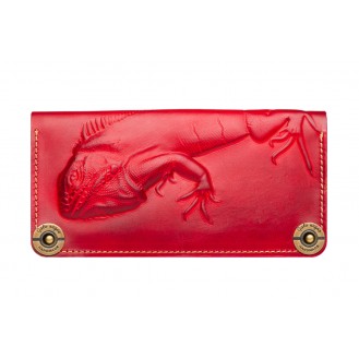 Кожаный кошелёк Gato Negro Iguana GN175 Red