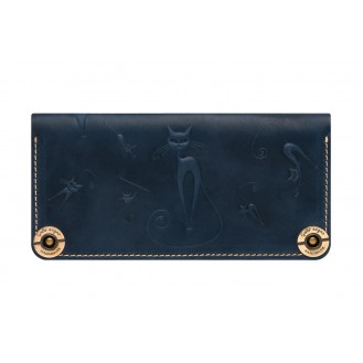 Кожаный кошелёк Gato Negro Catswill GN129 Blue