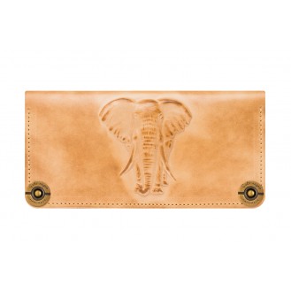 Кожаный кошелёк Gato Negro Elephant GN168 бежевый