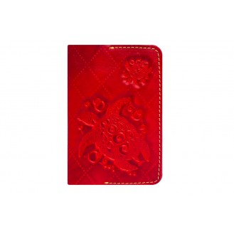 Кожаная обложка для паспорта Gato Negro Turtle-X GN250 красная