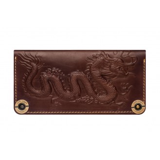 Кожаный кошелёк Gato Negro Dragon GN205 Brown