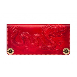 Кожаный кошелёк Gato Negro Dragon GN204 Red