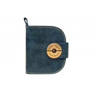 Кожаный кошелёк Gato Negro Domic Dark-blue