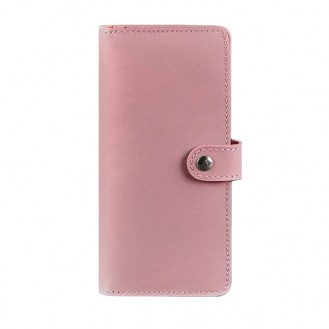 Женский кошелёк на кнопке BlankNote 7.0 Персик натуральная кожа crust розовый BN-PM-7-pink