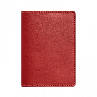 Обложка для паспорта BlankNote 1.3 Рубин натуральная кожа crust красная BN-OP-1-3-red