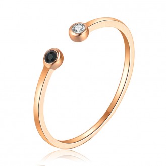 Женское открытое кольцо VELI бижутерия с кристаллами Роксана 913160