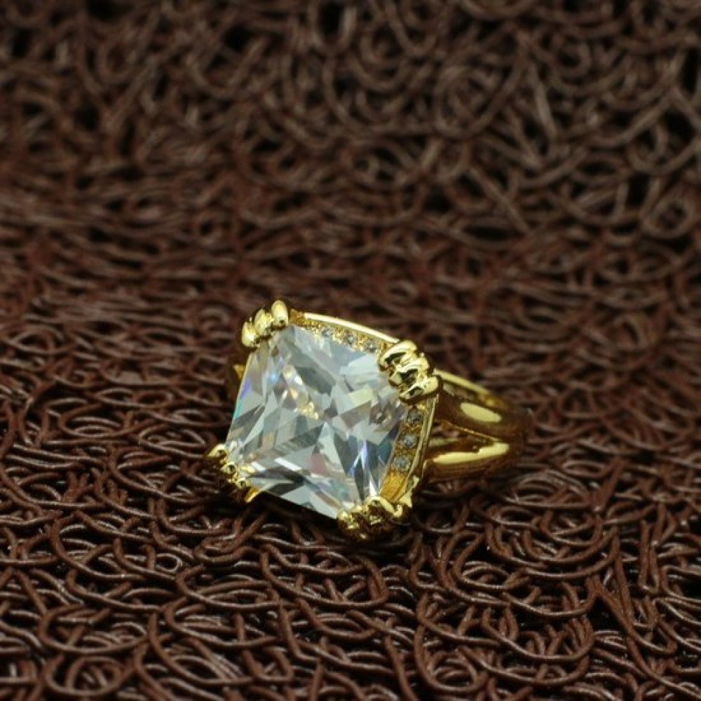 Фото 5Женское кольцо VELI бижутерия с крупным камнем Алексия 167243, 18.2 размер
