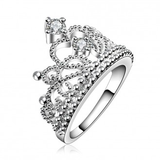 Женское кольцо VELI бижутерия с белыми фианитами Корона 165857