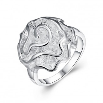 Женское кольцо покрытое серебром Нежный цветок 154892 Sterling Silver Plated