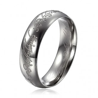 Мужское кольцо Всевластия VELI бижутерия из нержавеющей медицинской стали в серебристом цвете 152241