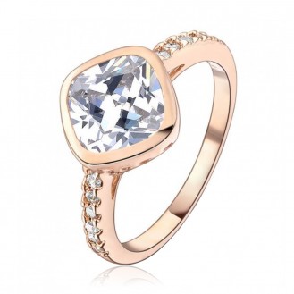 Женское кольцо VELI бижутерия с белыми кристаллами Астера 656523