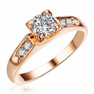 Женское кольцо VELI бижутерия с белыми кристаллами Эйфель 408820