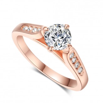 Женское кольцо VELI бижутерия с белыми кристаллами Original 361182