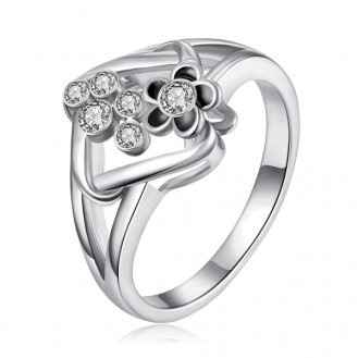 Женское кольцо VELI бижутерия с чёрной эмалью Алонсо 169290