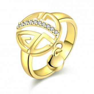 Женское кольцо VELI бижутерия с брелочком Меандр Вилл 165437