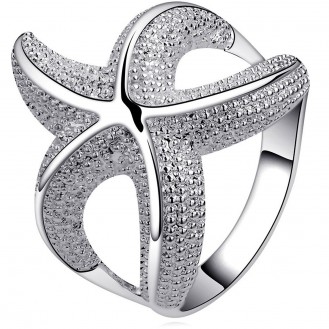 Женское кольцо VELI бижутерия в виде морской звезды Дар Моря 160283