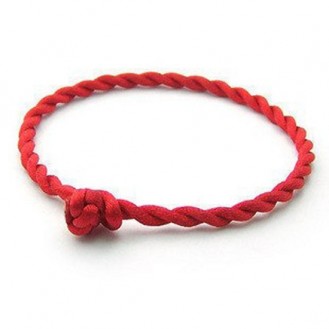 Красная нить на запястье VELI в виде браслета (красная верёвочка оберег) 153375