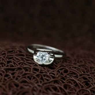 Женское кольцо VELI бижутерия с белым кристаллом Hom 160892