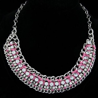 Ожерелье Мерседес розовое