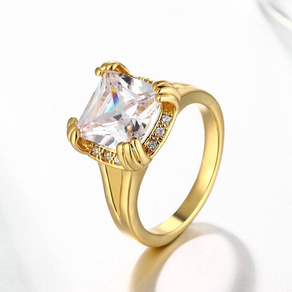 Фото 3Женское кольцо VELI бижутерия с крупным камнем Алексия 167243, 18.2 размер